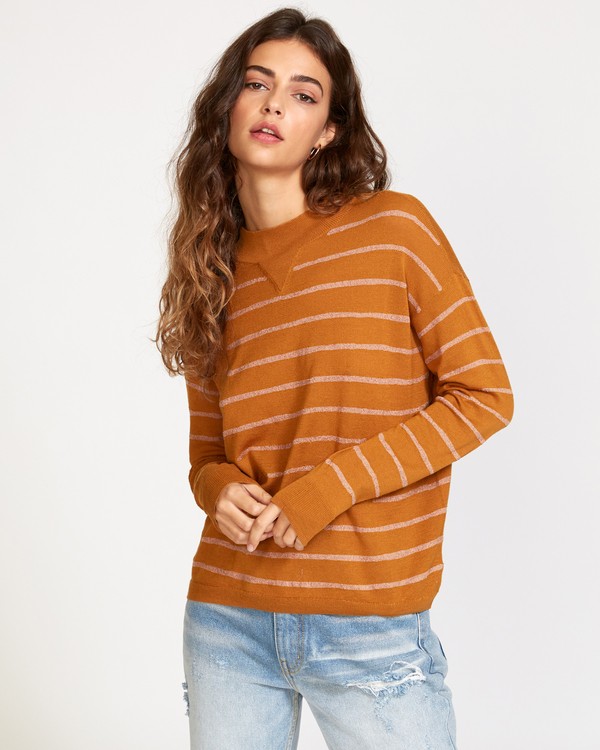 0 Tristan  - Sweat rayé pour Femme  Q3JPRERVF9 RVCA