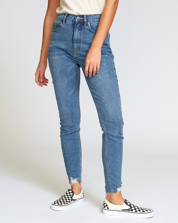 0 Solar  - Pantalones vaqueros de tiro alto para Mujer  Q3PNRARVF9 RVCA