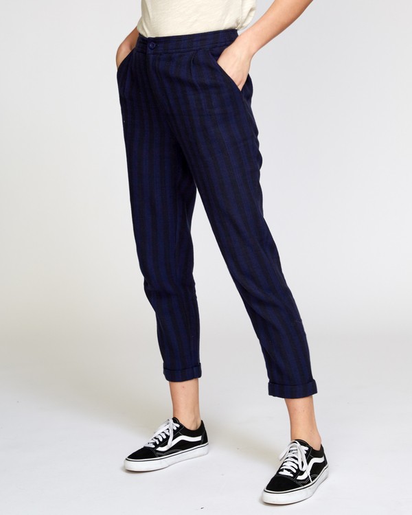 2 Scout  - Pantaloni a Righe da Donna  Q3PTRDRVF9 RVCA