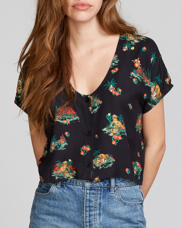 2 Melissa Grisancich Voyage  - Camisa abotonada para Mujer  Q3SHRARVF9 RVCA