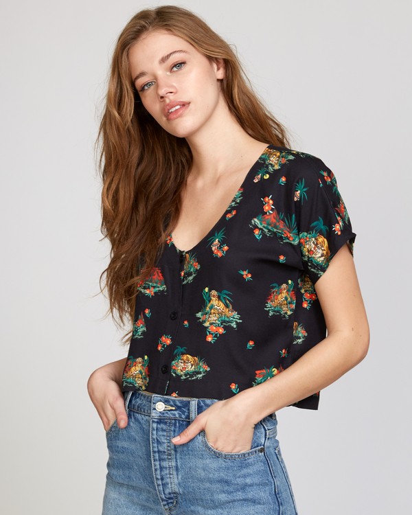 0 Melissa Grisancich Voyage  - Camisa abotonada para Mujer  Q3SHRARVF9 RVCA