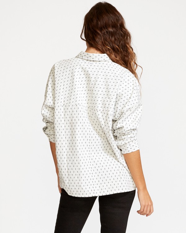 1 Hera  - Camisa abotonada holgada para Mujer Blanco Q3SHRBRVF9 RVCA