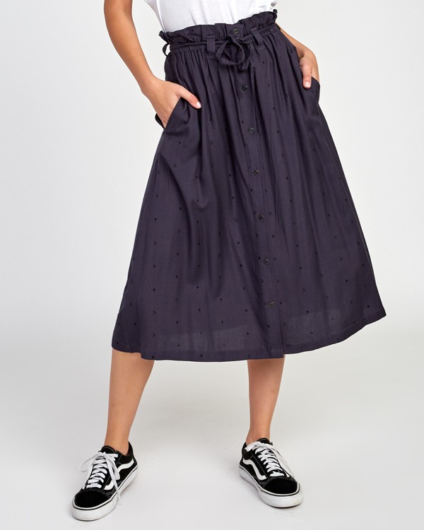 0 Sounded  - Midi Skirt  Q3SKRERVF9 RVCA