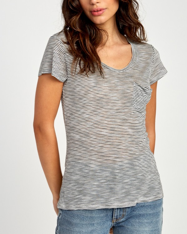 2 Vinyl  - Short Sleeve Jersey Knit T-Shirt  Q3TPRCRVF9 RVCA