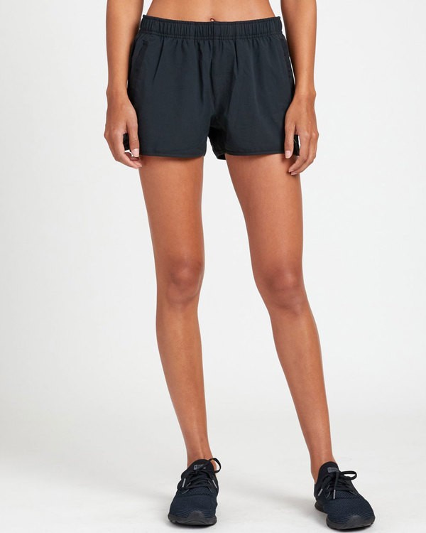 0 Womens Yogger Stretch - Lightweight Running Shorts for Women Black Q4WKWDRVF9 RVCA