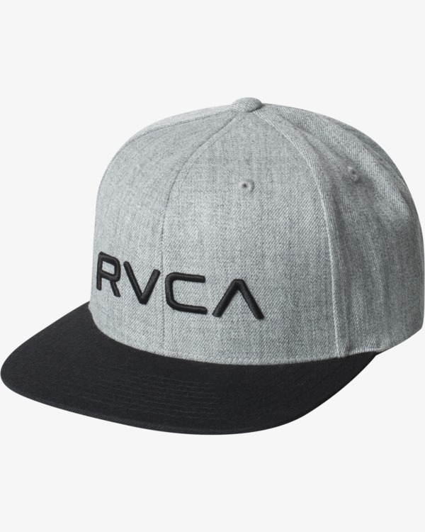 0 RVCA Twill - Snapback Hat for Men Grey Q5CPRCRVF9 RVCA