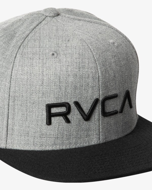 2 RVCA Twill - Snapback Hat for Men Grey Q5CPRCRVF9 RVCA