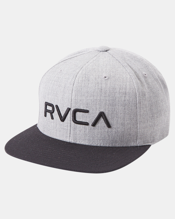 5 RVCA Twill - Snapback Hat for Men Grey Q5CPRCRVF9 RVCA