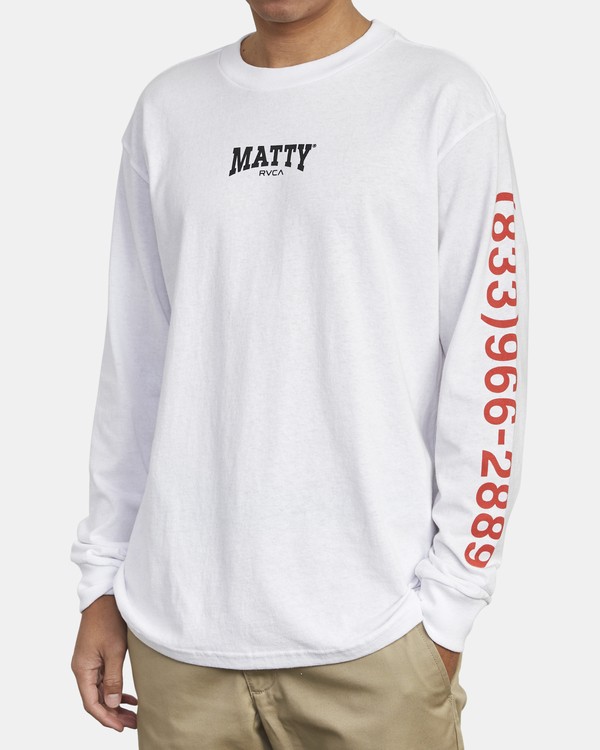 4 Matty Matheson - Long Sleeve T-Shirt for Men  R1LSMARVW9 RVCA