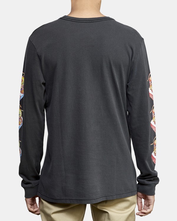 3 Kevin Spanky Gallop - Camiseta de Manga Larga para Hombre  R1LSRARVW9 RVCA