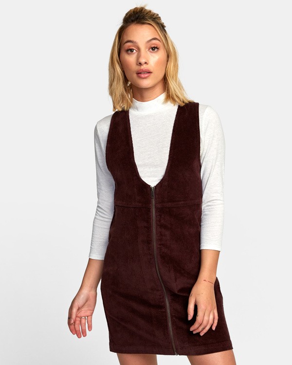 0 North - Corduroy Jumper Dress for Women  R3DRRARVW9 RVCA