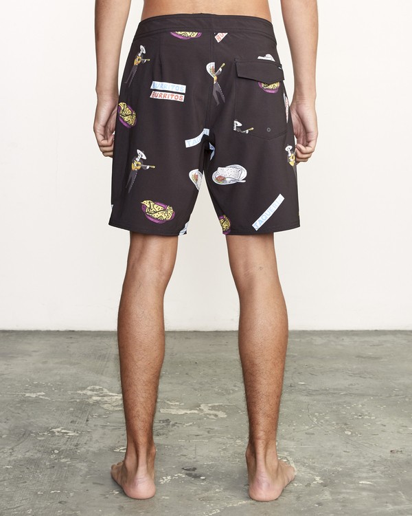 1 Hot Fudge Trunk 18" - Printed Board Shorts for Men  S1BSRMRVP0 RVCA