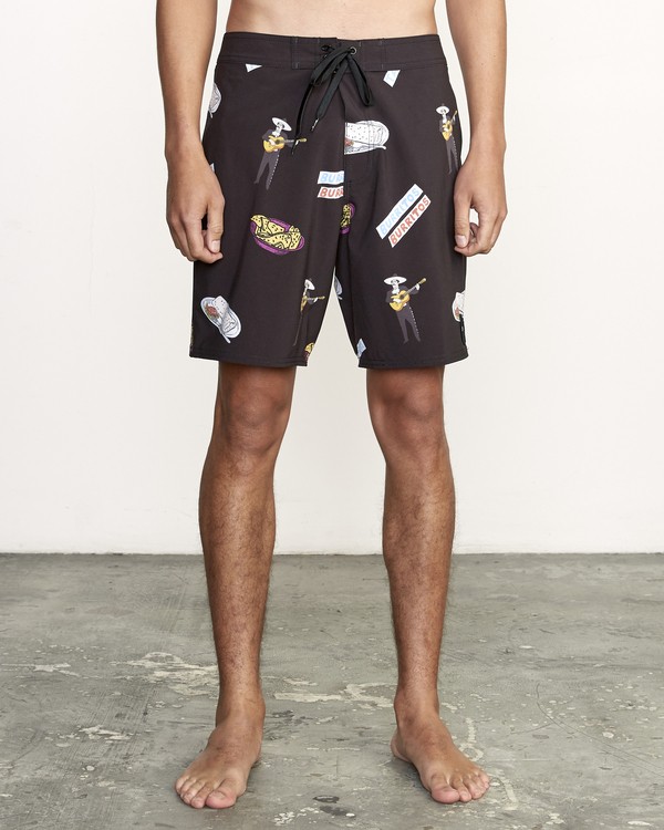 0 Hot Fudge Trunk 18" - Printed Board Shorts for Men  S1BSRMRVP0 RVCA