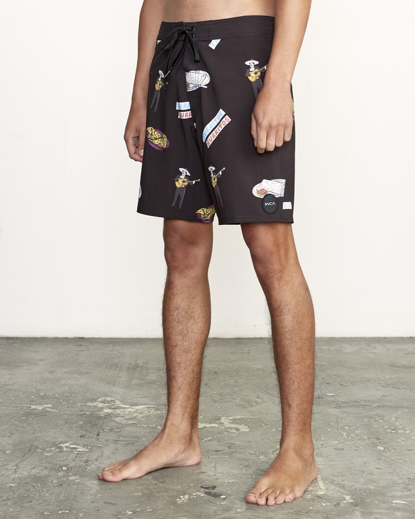 2 Hot Fudge Trunk 18" - Printed Board Shorts for Men  S1BSRMRVP0 RVCA