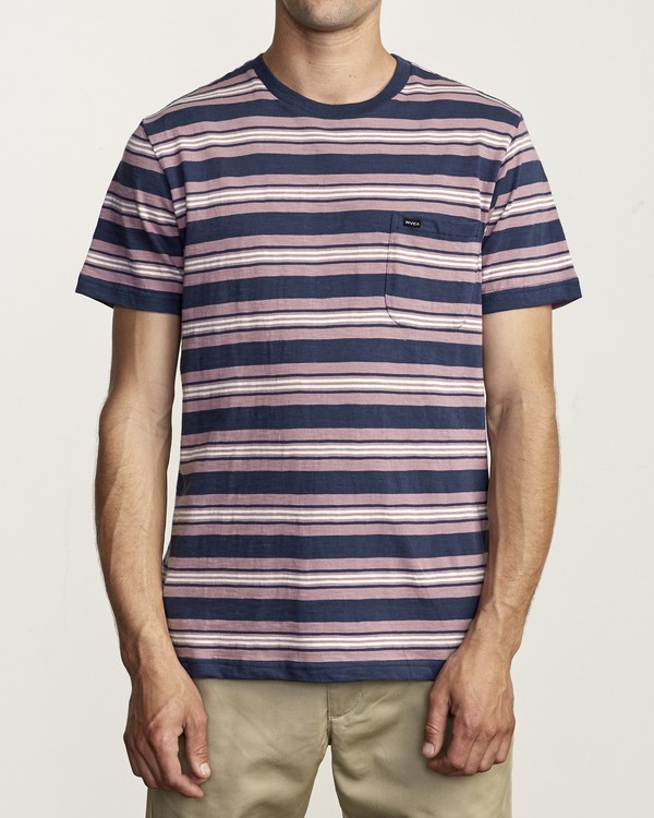 1 Damian - Striped T-Shirt for Men  S1KTRARVP0 RVCA