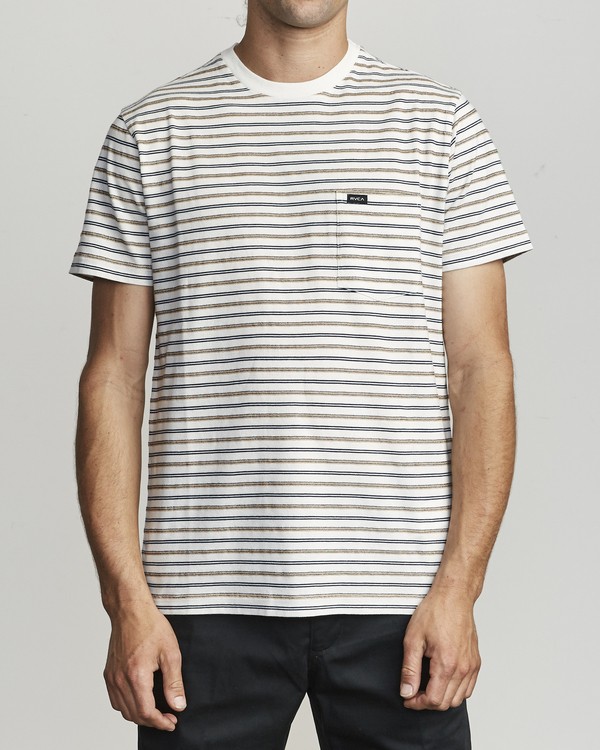 1 Runaway - Gestreiftes T-Shirt für Herren  S1KTRDRVP0 RVCA