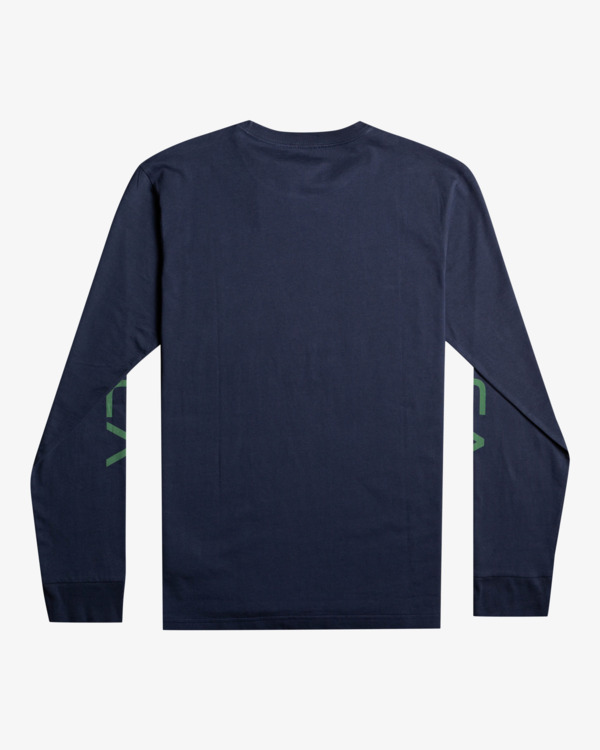 1 Big RVCA - Maglietta a Maniche Lunghe da Uomo Blue S1LSRARVP0 RVCA