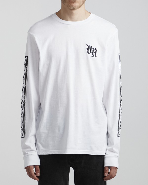 2 Benjamin Jeanjean Croco - Long Sleeve T-Shirt for Men White S1LSRCRVP0 RVCA