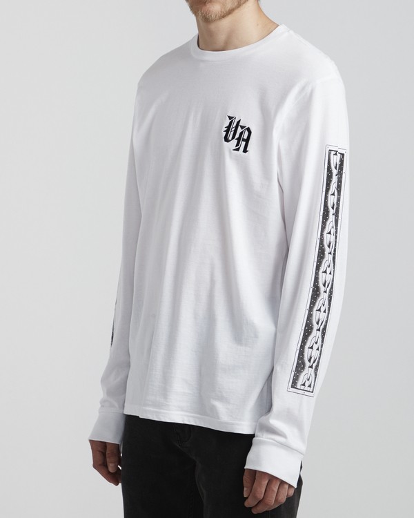 4 Benjamin Jeanjean Croco - Long Sleeve T-Shirt for Men White S1LSRCRVP0 RVCA