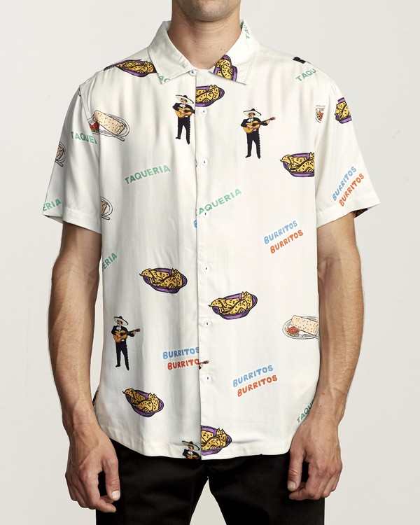 0 Hot Fudge - Printed Short Sleeve Shirt for Men  S1SHRJRVP0 RVCA