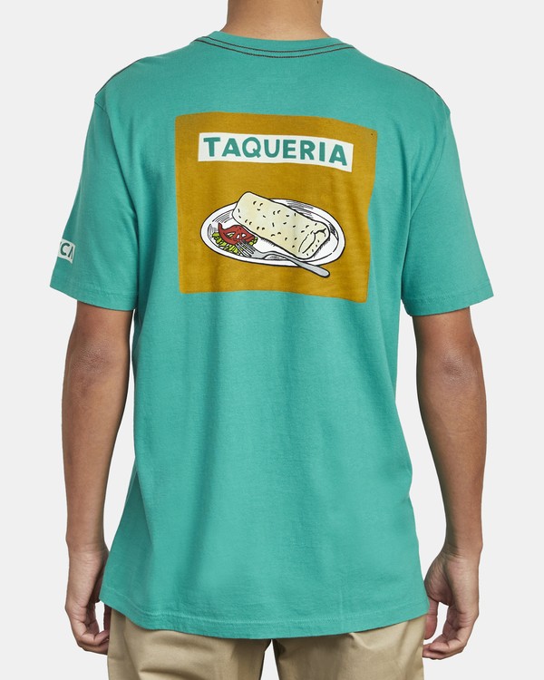 1 Hot Fudge Taqueria - Camiseta con estampado gráfico para Hombre  S1SSRFRVP0 RVCA
