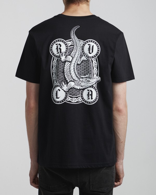 3 Benjamin Jeanjean Croco - T-Shirt for Men Black S1SSSFRVP0 RVCA