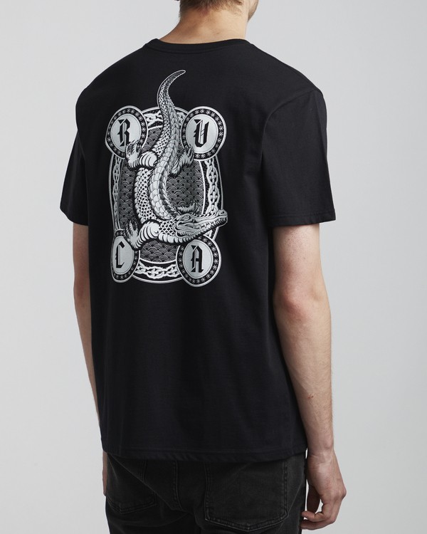 5 Benjamin Jeanjean Croco - T-Shirt for Men Black S1SSSFRVP0 RVCA