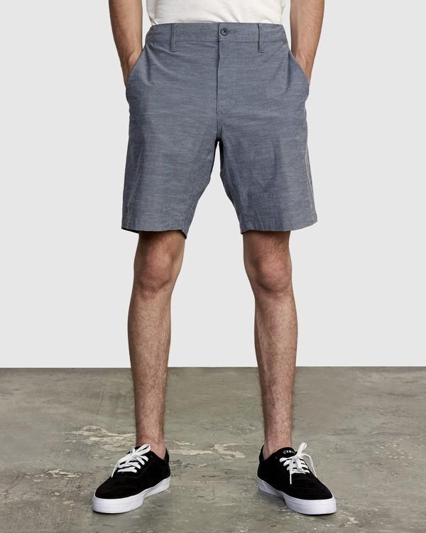 1 All Time Coastal Solid 19" - Hybrid Short / Board Shorts for Men  S1WKRFRVP0 RVCA