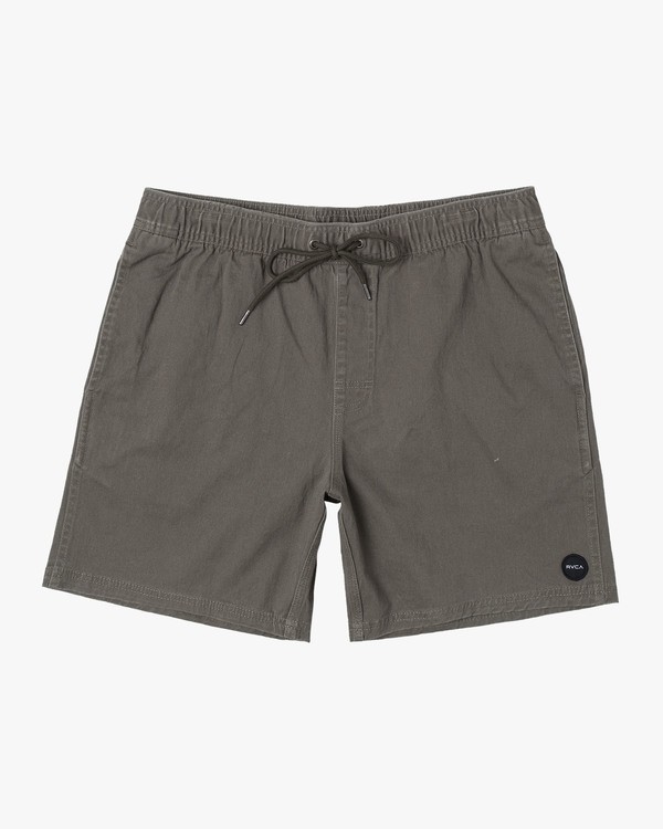 6 Escape Elastic  - Solid Elastic Waist Short for Men Green S1WKRLRVP0 RVCA