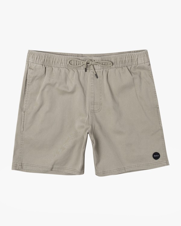 6 Escape Elastic  - Solid Elastic Waist Short for Men Beige S1WKRLRVP0 RVCA