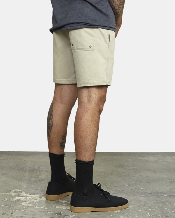 5 Escape Elastic  - Solid Elastic Waist Short for Men Beige S1WKRLRVP0 RVCA
