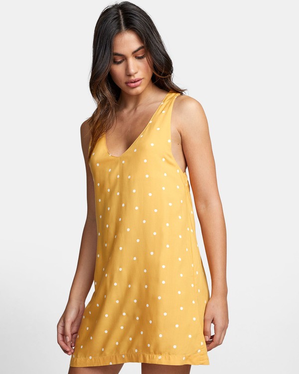 Boundary Dot Dot Print Tank Dress for Women RVCA