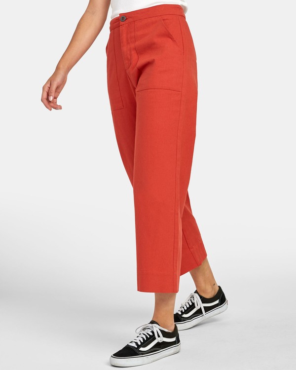 3 Grade - High Waisted Trousers for Women  S3PTRDRVP0 RVCA