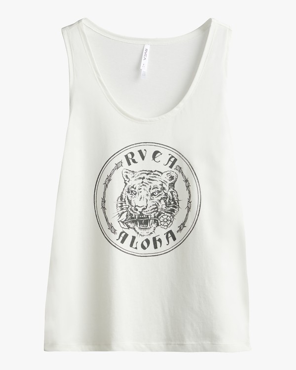 2 Benjamin Jeanjean Alohatiger - T-Shirt pour Femme Blanc S3SGRCRVP0 RVCA