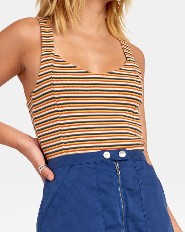 2 Margot - Striped Tank Top for Women  S3TPRLRVP0 RVCA