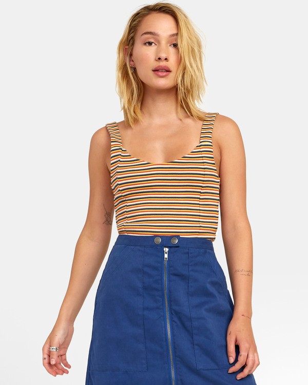0 Margot - Striped Tank Top for Women  S3TPRLRVP0 RVCA