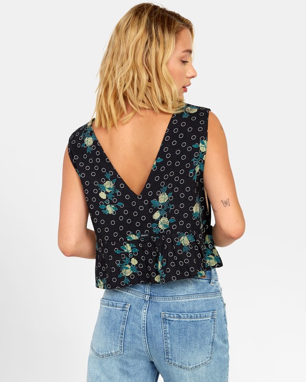 1 Eastern - Top péplum pour Femme  S3TPRORVP0 RVCA