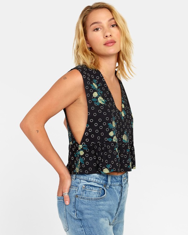 3 Eastern - Top péplum pour Femme  S3TPRORVP0 RVCA
