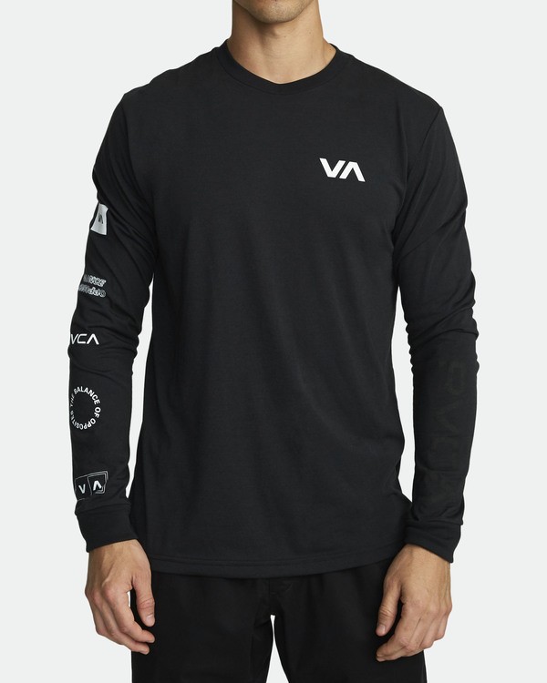 All Out RVCA Camiseta de manga larga deportiva para Hombre RVCA