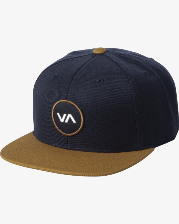 0 VA Patch - Snapback Hat for Men Blue S5CPRPRVP0 RVCA