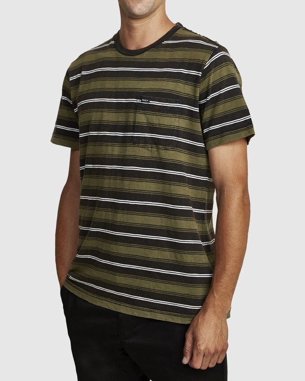 2 Davis Stripe - T-Shirt for Men  T1KTRARVS0 RVCA