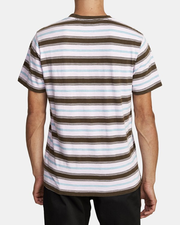 5 Davis Stripe - T-shirt pour Homme  T1KTRARVS0 RVCA