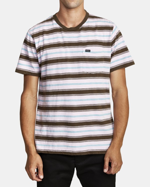 4 Davis Stripe - T-shirt pour Homme  T1KTRARVS0 RVCA
