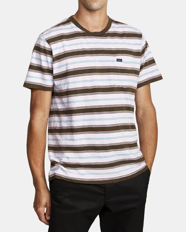 7 Davis Stripe - T-shirt pour Homme  T1KTRARVS0 RVCA