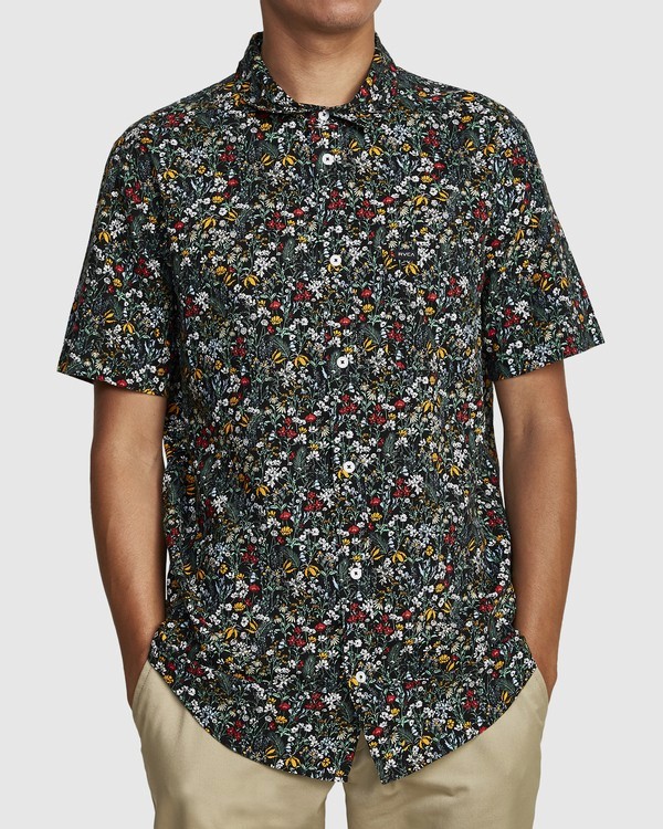 0 Costello - Short Sleeve Shirt for Men Gray T1SHRFRVS0 RVCA