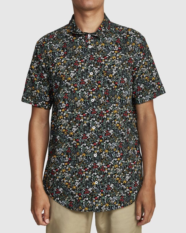 1 Costello - Short Sleeve Shirt for Men Gray T1SHRFRVS0 RVCA