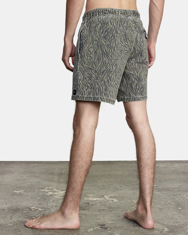 3 Escape Elastic - Swim Shorts for Men Green T1VORERVS0 RVCA