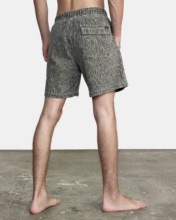 4 Escape Elastic - Swim Shorts for Men Green T1VORERVS0 RVCA