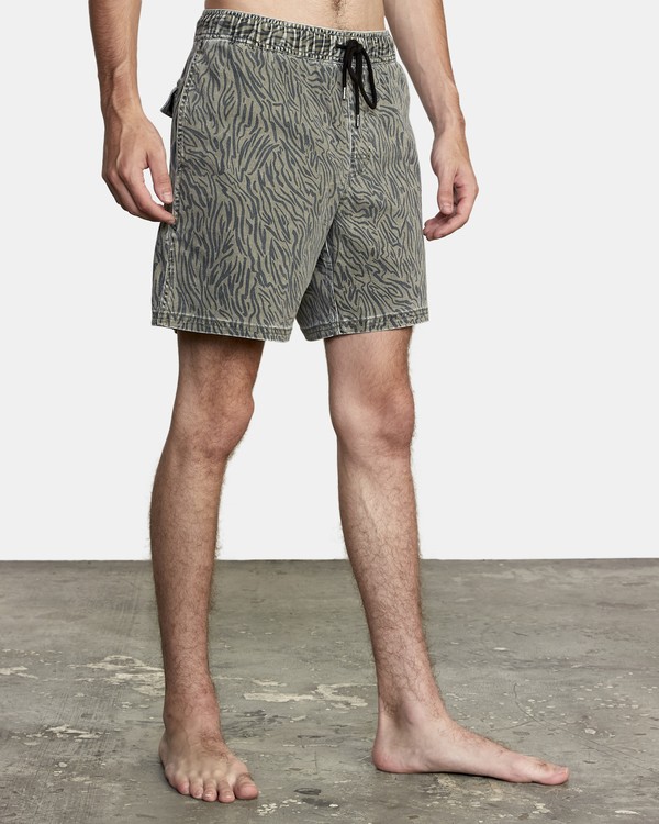 5 Escape Elastic - Swim Shorts for Men Green T1VORERVS0 RVCA