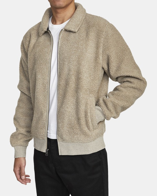 2 Erie Zip - Giacca in sherpa da Uomo  U1FLVDRVF0 RVCA